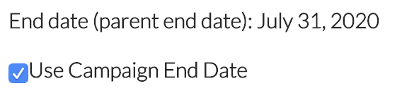 End Date Child