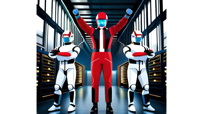 Three Robots in a Factory